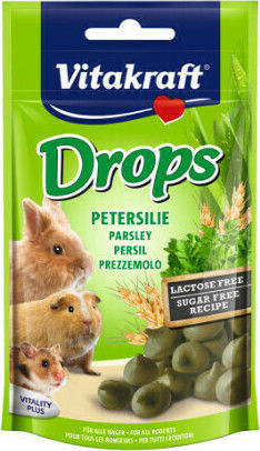 Vitakraft Treat for Guinea Pig Rabbit Squirrel Hamster Drops Yogurt 75gr