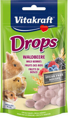 Vitakraft Treat for Guinea Pig Rabbit Squirrel Hamster Drops Yogurt 75gr