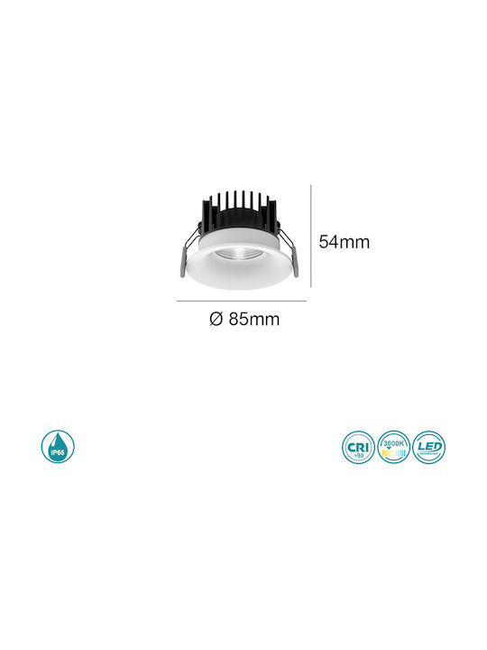 SoleLuce Waterproof Outdoor Ceiling Spot in White Color 2069112329