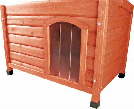 Trixie Natura Door Dog 24x36cm made of Plastic in Brown Color