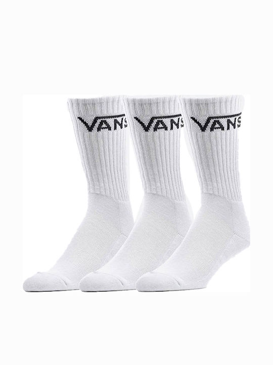 Vans Classic Crew Men's Solid Color Socks White 3Pack