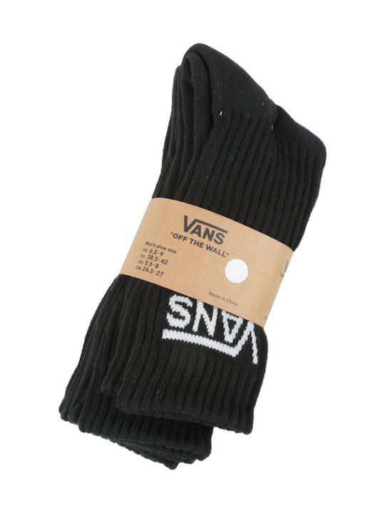 Vans Classic Crew Men's Solid Color Socks Black 3Pack