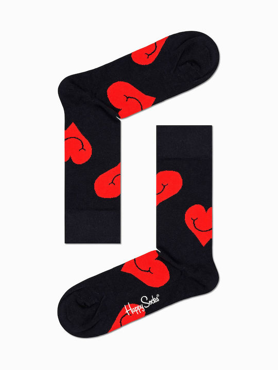Happy Socks Valentine Women's Patterned Socks Black 2Pack