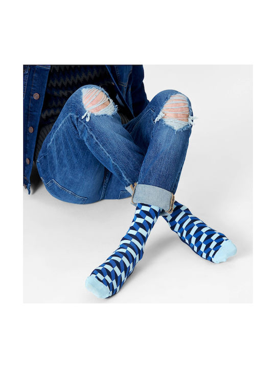 Happy Socks Filled Optic Ανδρικές Κάλτσες με Σχέδια Πολύχρωμες