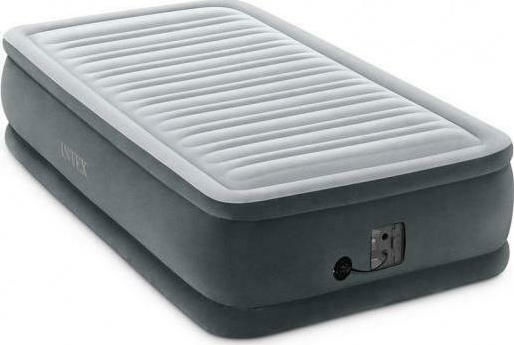 Intex Air Mattress Single with Integrated Electric Pump Comfort Plush Twin 191x99x46cm
