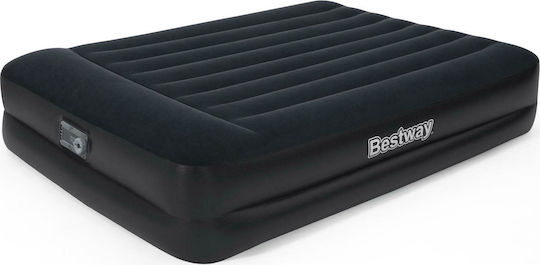 Bestway Double Inflatable Sleeping Mattress with Integrated Electric Pump 203x152x46cm Blue