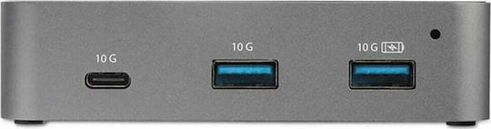 StarTech USB-Hub 4 Anschlüsse USB 3.1 mit USB-C Anschluss Grau