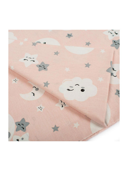 Dimcol Smile Cotton Swaddle Wrap Coral 80x80cm.