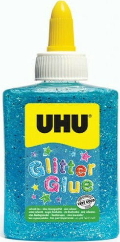 UHU Κόλλα Glitter Μπλε 90ml