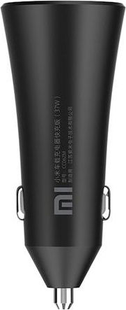 Xiaomi Car Charger 37W 2.25A Fast Charging with Ports: 2xUSB Black Color