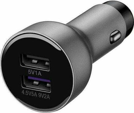Huawei AP38 Încărcător Auto 2A Încărcare Rapidă cu Porturi: 2xUSB împreună cu Cablu Type-C Gri Culoare