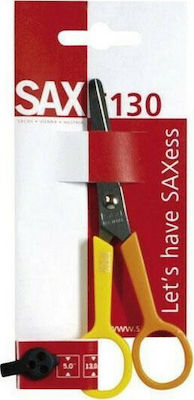 Sax Scissors for Crafts 13cm with Metallic Blade Orange