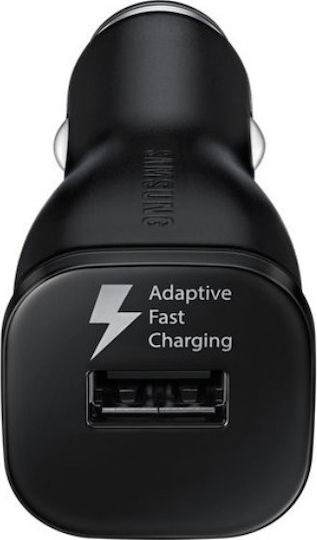 Samsung Φορτιστής Αυτοκινήτου 15W 2A Γρήγορης Φόρτισης με μία Θύρα: 1xUSB μαζί με Καλώδιο Micro-USB Μαύρος
