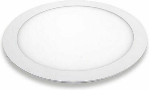 Atman Round Recessed LED Panel 20W with Natural White Light 4000K 22cm