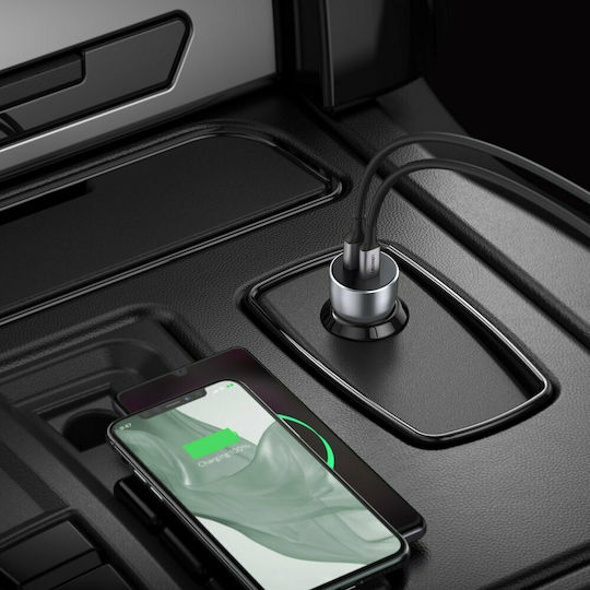 Ugreen CD213 Auto-Ladegerät 3A Schnellladung mit einem Anschluss: 1xUSB Gray Farbe