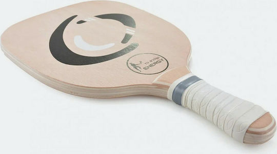 "to agori" Energy Beach Racket Beige 420gr With Straight White Handle