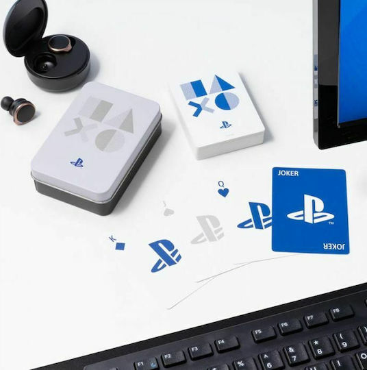 Paladone Playstation PS5 Συλλεκτική Τράπουλα Πλαστικοποιημένη Μπλε σε Πλαστικό Κουτί