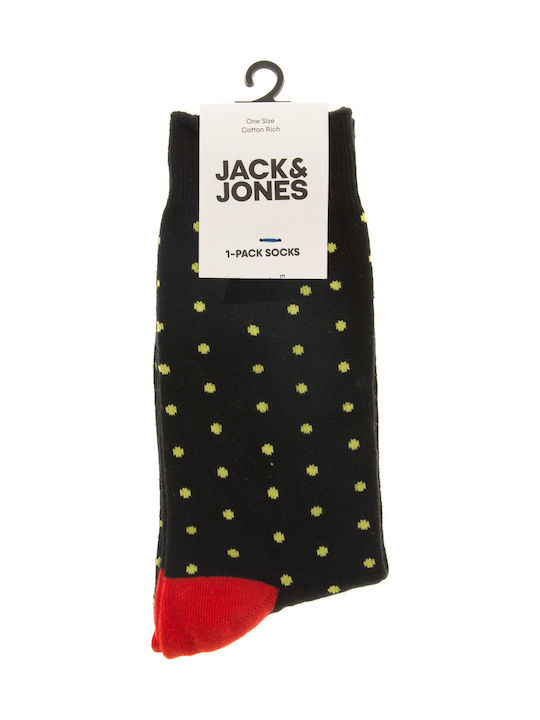 Jack & Jones Ανδρικές Κάλτσες με Σχέδια Black/Maize Jack & Jones Ανδρικές Κάλτσες με Σχέδια Black/Maize