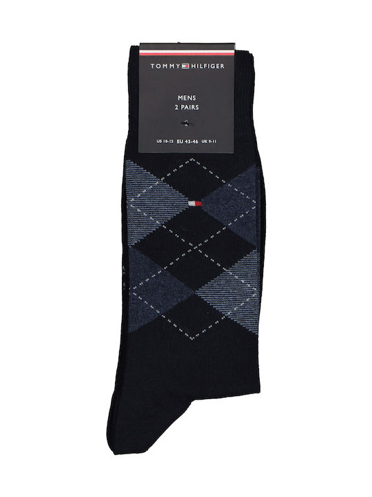 Tommy Hilfiger Men's Patterned Socks Blue 2Pack