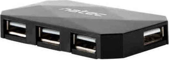 Natec Locust Хъб 4 USB 2.0 Порта с USB-A Връзка