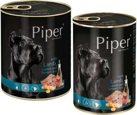 Dolina Noteci Piper Wet Food Dogs in Cans with Lamb, Carrot and Rice Grain-Free 400gr