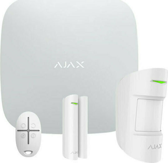 Ajax Systems StarterKit Cam Ασύρματο Σύστημα Συναγερμού με Ανιχνευτή Κίνησης , Αισθητήρα Πόρτας , Τηλεχειριστήριο και Κέντρο (GSM)