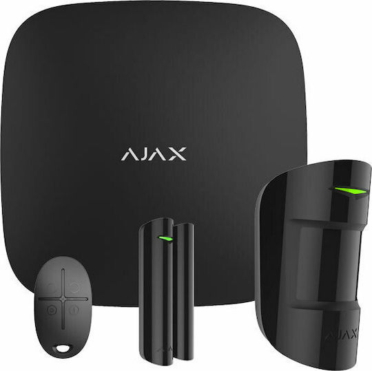 Ajax Systems StarterKit Cam Wireless Alarm System with Motion Detector , Door Sensor , Remote and Hub (GSM / Wi-Fi)