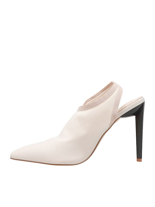Pointed Toe Stiletto Beige High Heels Olly