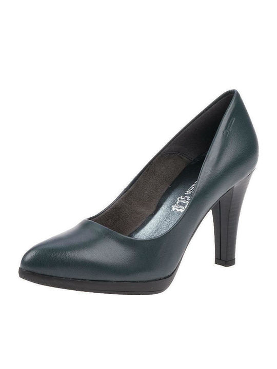 Anatomic Leather Navy Blue High Heels