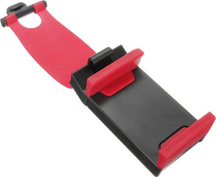 Autoline Car Mobile Mount 5.5" - 5.5" with Adjustable Hooks Red