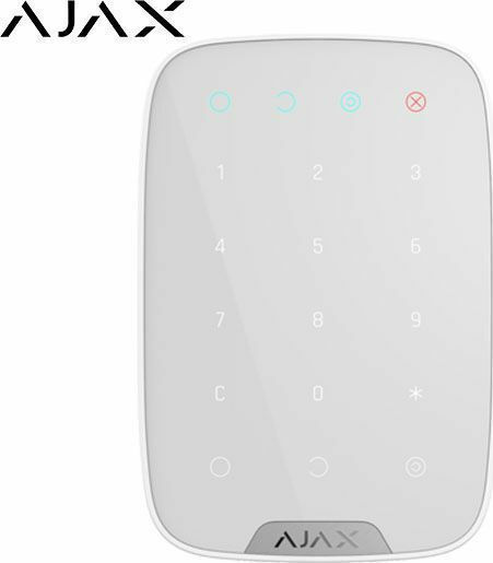 Ajax Systems KeyPad Wireless Security Access-Control Keypad Touch White 38249.12.WH1