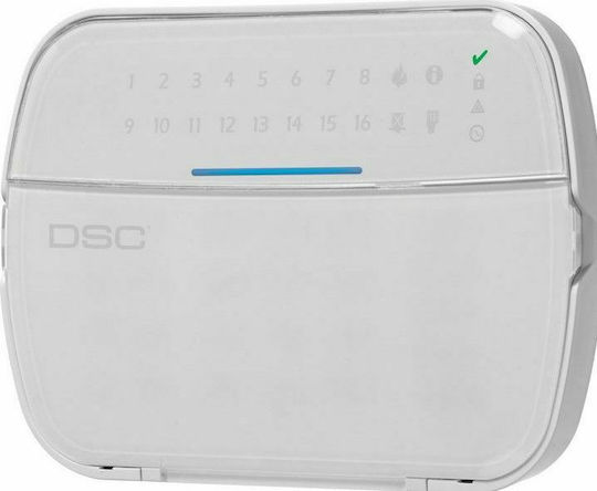 DSC HS2LEDE1 Πληκτρολόγιο Συναγερμού σε Λευκό Χρώμα