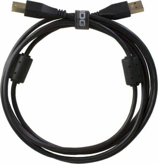 UDG USB 2.0 Кабел USB-A мъжки - USB-B мъжки Черен 1м U95001BL