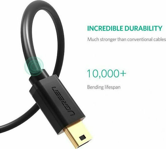Ugreen 1m USB 2.0 Cable A-Male to mini B-Male (10355)