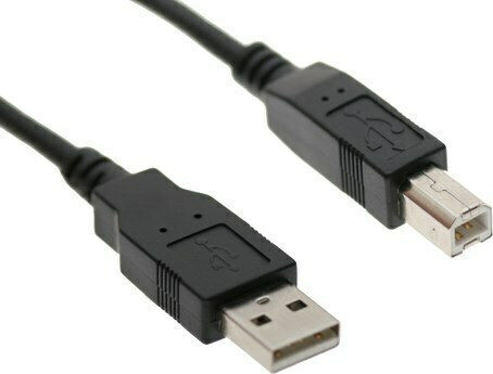 Cablexpert USB 2.0 Cablu USB-A - USB-B Negru 1m CCP-USB2-AMBM-1M
