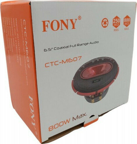 PerVoi Auto-Lautsprecher Fony 6.5" mit 250W RMS (3 Weg)