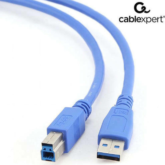 Cablexpert 0.5m USB 3.0 Cable A-Male to B-Male Blue (CCP-USB3-AMBM-0.5M)