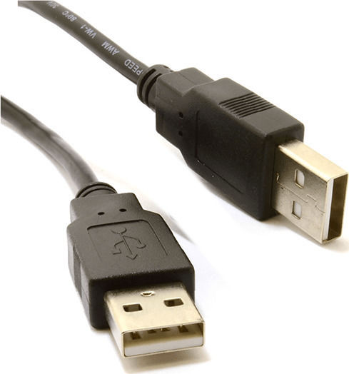 Bridge Cable USB 2.0 Cablu USB-A - USB-A Negru 1.5m AK018-S