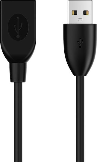 Cabletime USB 2.0 Cablu USB-A - USB-A female Negru 1m