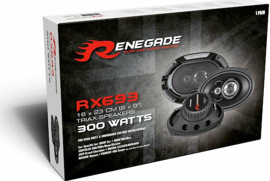 Renegade Car Audio RX693 Σετ Ηχεία Αυτοκινήτου 6x9" με 150W RMS (3 Δρόμων)
