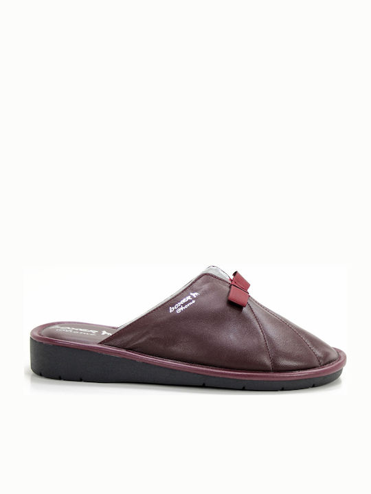 Anatomice Din Piele Papuci de Damă Burgundy