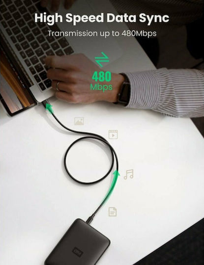 Ugreen 0.25m USB 2.0 Cable A-Male to mini B-Male (10353)