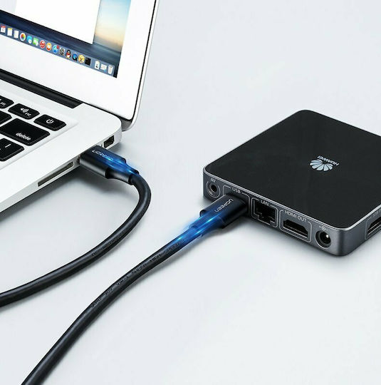 Ugreen USB 2.0 Кабел USB-A мъжки - USB-A мъжки Черен 0.5м 10308