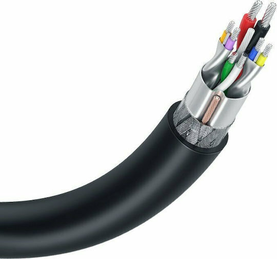 Ugreen USB 2.0 Кабел USB-A мъжки - USB-A мъжки Черен 0.5м 10308