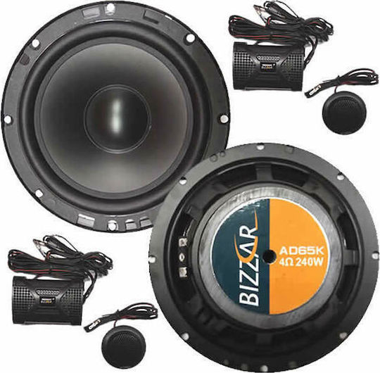 Bizzar Set Boxe Auto AD-65K Difuzoare auto 6.5" cu 120W RMS (2 căi)