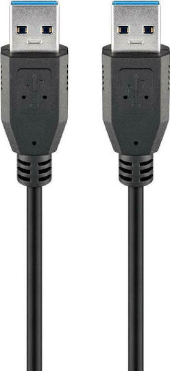Goobay USB 3.0 Kabel USB-A-Stecker - USB-A-Stecker Schwarz 3m 93929