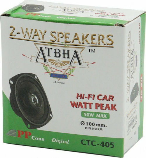 ATBHA Auto-Lautsprecher CTC-405 mit 50W RMS (2 Weg)
