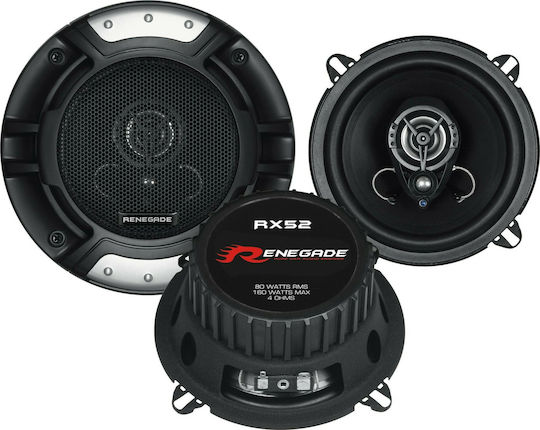 Renegade Car Audio RX52 Σετ Ηχεία Αυτοκινήτου 5.25" με 80W RMS (3 Δρόμων)