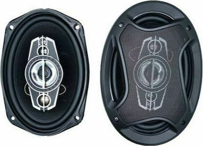 Pcinener Set Auto-Lautsprecher 6x9" mit 150W RMS (4 Weg)