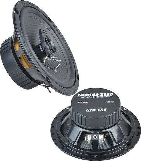 Ground Zero GZIF-65X Σετ Ηχεία Αυτοκινήτου 6.5" με 80W RMS (2 Δρόμων)